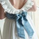 Grace Dress with Pearl Hand Smocking and Silk Sash Grace Dress with Pearl Hand Smocking and Silk Sash