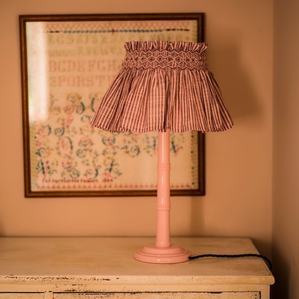Edit58 x Smock London Elsie Lampshade Skirt Mulberry Stripe with Plum Pie Hand Smocking Edit58 x Smock London Elsie Lampshade Skirt Mulberry Stripe with Plum Pie Hand Smocking