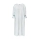 Bessie Coleman Women's Dress Moonstone Cotton with Sapphire Hand Smocking Bessie Coleman Women's Dress Moonstone Cotton with Sapphire Hand Smocking